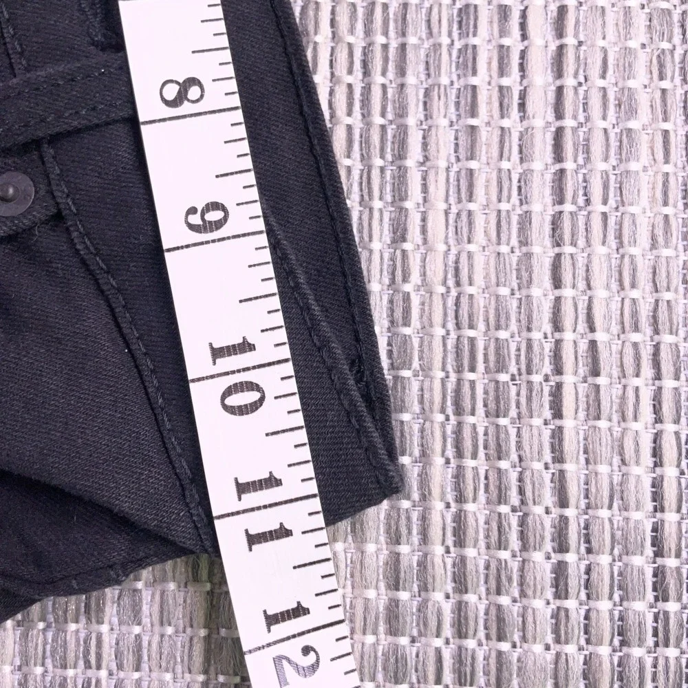 Levis 511 Slim Kids Jeans Black Adjustable Waist Stretch Denim Size 7 Regular